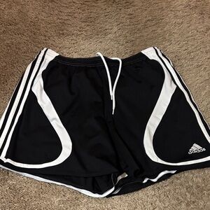Adidas Women's Athletic Shorts in Black and White